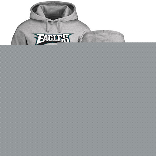 Men Philadelphia Eagles #19 JJ Arcega-Whiteside Ash Backer NFL Pullover Hoodie Sweatshirts->philadelphia eagles->NFL Jersey